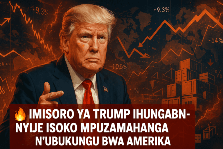 🔥 Imisoro ya Trump Ihungabanyije Isoko Mpuzamahanga n’Ubukungu bwa Amerika