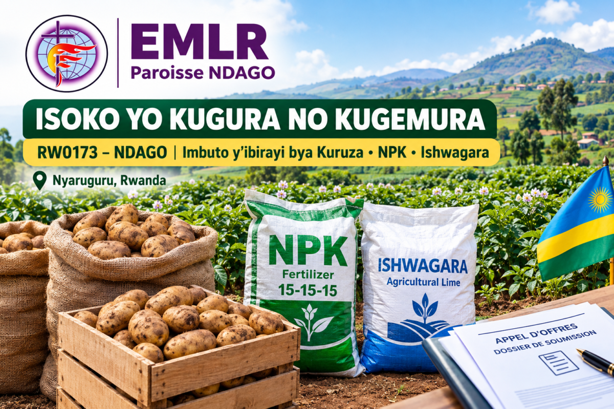 ISOKO : Kugurira no Kugemurira RW0173 NDAGO IMBUTO Y’IBIRAYI  BYA  KURUZA, IFUMBIRE YA NPK N’ISHWAGARA, Nyaruguru, Rwanda